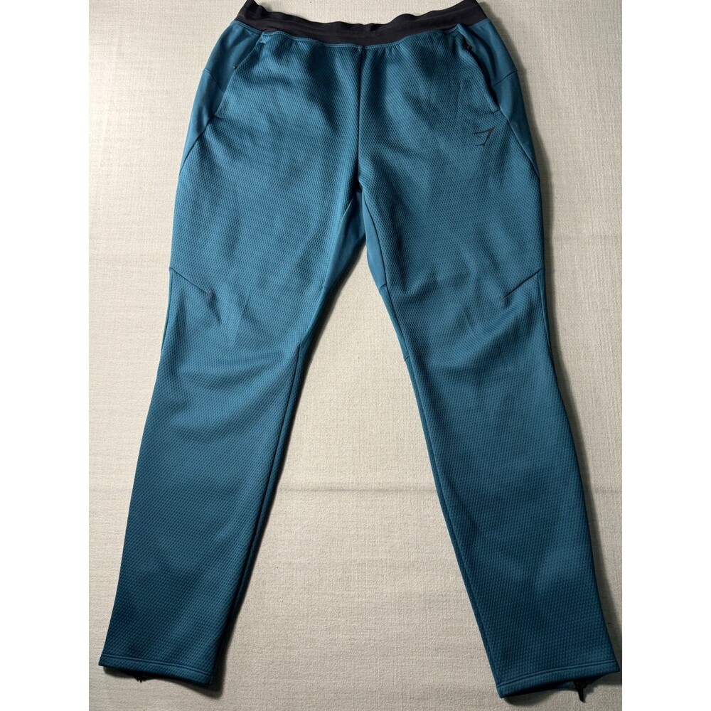 Gymshark Men's Apex Slim Fit Tapered Joggers Teal Large Athletic Training